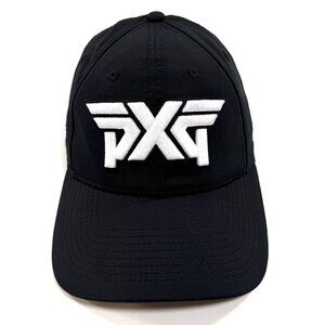 PXG Parsons Xtreme Golf Hat Cap One Size Strapback Embroidered Black White